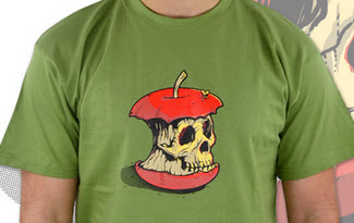 Dead Apple zelené pánské tričko