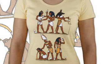 Egyptská párty dámské tričko