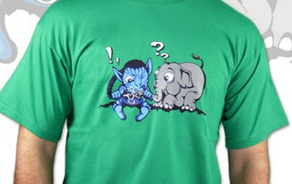 Error 501 zelené pánské tričko