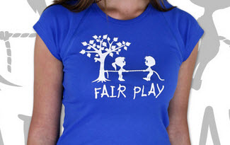 Fair play modré dámské tričko