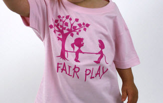 Fair play růžové dětské tričko